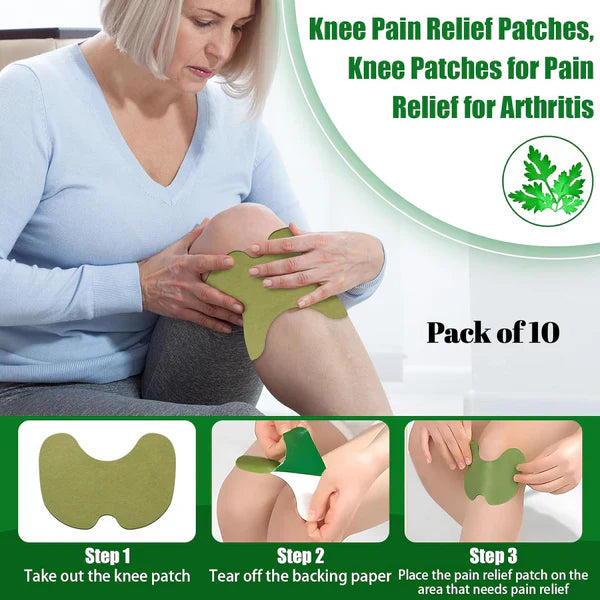 Natural Knee Pain Relief Patches (Pack Of 10)