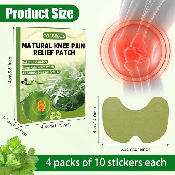 Natural Knee Pain Relief Patches (Pack Of 10)