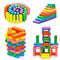 Colorful Wooden Blocks (54Pcs)
